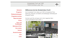 Desktop Screenshot of kinofrech.de